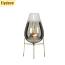 Axyaa Glass Desk Lamp Floor Lamp: Modern Simple Living Room Bedroom Lighting