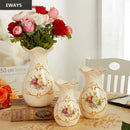Axyaa Ceramic Vase Dried Flowers Arrangement Home Decor