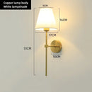 Axyaa Fabric Retro LED Wall Light for Modern Hotel, Bedroom, and Corridor Decor