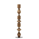 Axyaa Modern Wood LED Floor Lamp, White/Black, for Living Room, Bedroom, Study.