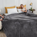 Axyaa Cozy Fleece Blanket Throw - Super Soft Microfiber Luxury Bed Blanket