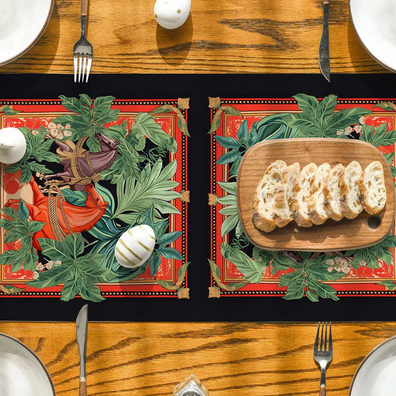 Axyaa Floral Table Runner for Farmhouse Dining and Wedding Decor