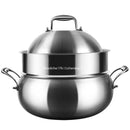 Axya 316 Stainless Steel Soup Pot Steamer for Electromagnetic Furnace, Hot Apple Pot