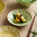 Axyaa Ceramic Bowl Set: Embossed Plates, High Value Tableware & Rice Bowls