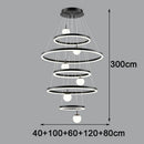 Axyaa Nordic Stair Chandelier Living Dining Room Lights Indoor Lighting