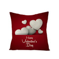 Valentine's Day Love Heart Cushion Cover 45x45cm by Axyaa
