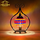 Axyaa Mosaic Glass Table Lamp LED E14 for Bedroom Living Room Hotel