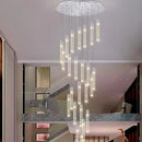 Axyaa LED Crystal Chandelier for Modern Home Living Staircase Hallway Decor
