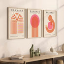 Pink Geometric Modern Paintings Set for Home Office Decor by Axyaa