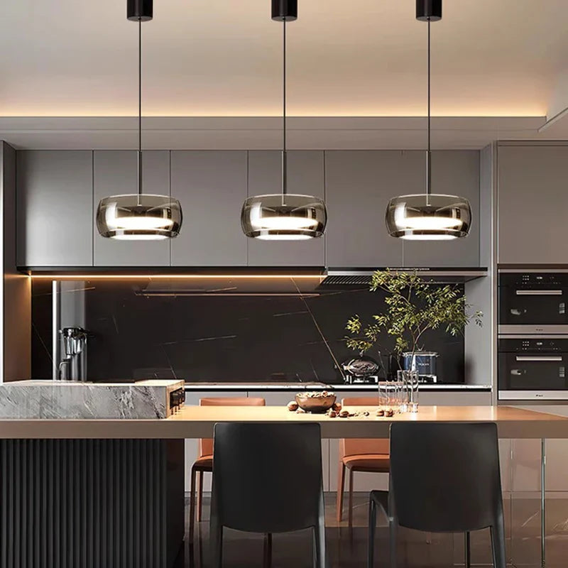 Axyaa Ring LED Pendant Light Chandelier for Modern Living and Dining Room