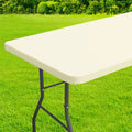 Axyaa Waterproof Rectangle Tablecloth for Folding Tables - 30x72