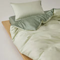 Axyaa Soft Lyocell Queen Bedding Set with Sheets, Natural Plant Fiber Quilt Cover