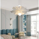 Axyaa LED Flower Chandelier: Modern White Art Decor Pendant Lamps