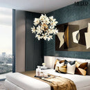 Axyaa Dandelion Crystal Chandelier Ball Pendant Ceiling Lamp for Dining Living Room