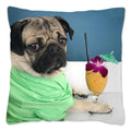Axyaa Influencer Pug Cushion Cover - Funny Dog Home Decor Pillow Case