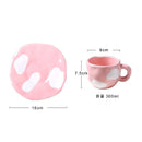 Axyaa Clouds Ceramic Coffee Cup Set - Kitchen Tableware Gift