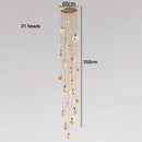 Axyaa Nordic Stair Chandelier Living Room Bedroom Dining Pendant Ceiling Light