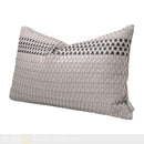 Axyaa Modern Luxe Leather Woven Throw Pillow Set