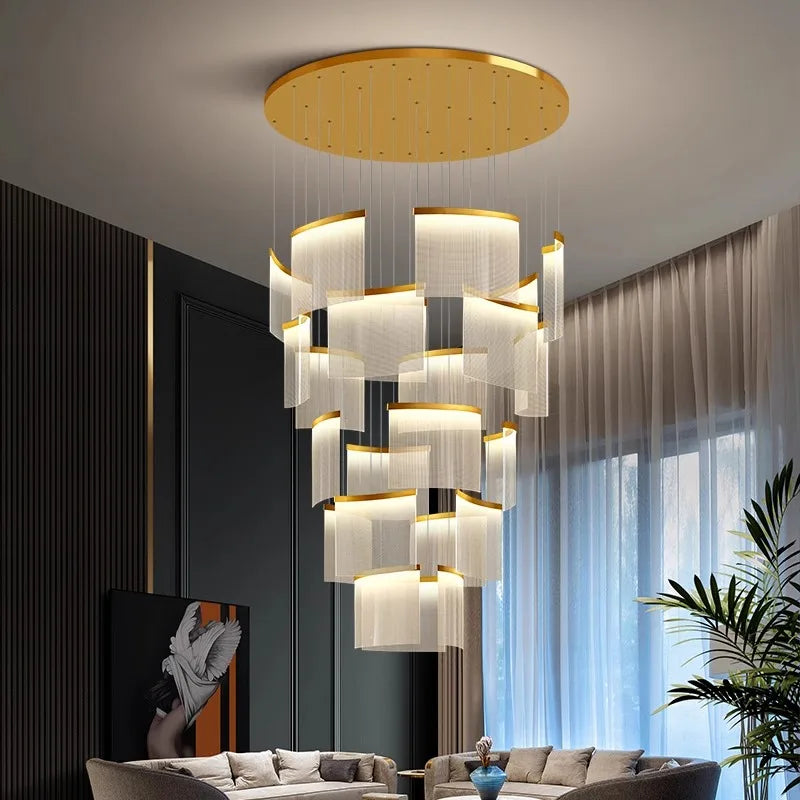 Axyaa Modern LED Ceiling Lamp Chandelier for Bedroom and Dining Room