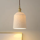 Axyaa Modern Ceramic Copper LED Pendant Lamps for Living Room and Bedroom
