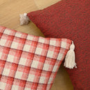 Axyaa Jacquard Tassel Throw Pillowcase for Home Decor