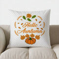 Axyaa Fall Pumpkin Flower Happy Fall Pillow Cover for Sofa Bedroom Car