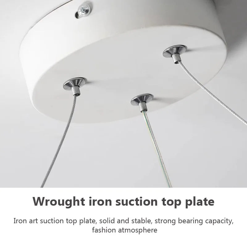 Axyaa LED Strip Pendant Light: Modern Minimalist Home Decor Fixture.