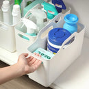 Axyaa Desktop Plastic Sorting Basket - Transparent Household Storage Solution