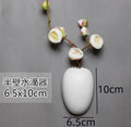 Axyaa Ceramic Wall Vases Artistic Flower Decor Hydroponic Dried Arrangement