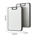 Axyaa Antibacterial Stainless Steel Chopping Board - Double Sided, Thick, Scratch Resistant