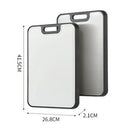 Axyaa Antibacterial Stainless Steel Chopping Board - Double Sided, Thick, Scratch Resistant