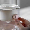 Axya Glass Teapot with Filter for Fresh Coffee Brewing
