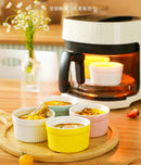 Axyaa Air Fryer Ceramic Baking Bowl for Steamed Egg Soup and Pudding