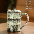 Axyaa Bamboo Ceramic Coffee Cup Large Capacity Drinking Mug