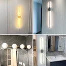 Nordic Copper LED Mirror Wall Light for Home Decor, Axyaa Glass Fixture