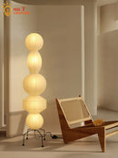 Wabi-sabi Rice Paper Floor Lamp LED E27 for Home Decor, Axyaa Brand
