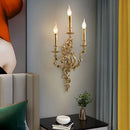 Axyaa Copper Candle Wall Lamp: European Style for Living Room, Bedroom, Dining Room