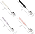 Stainless Steel Pearl Handle Spoons Set by Axyaa