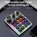 Axyaa Mechanical Keyboard with Knob Volume Button, 3 Modes & Macro Gaming