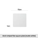 Axyaa White Ceramic Dessert Plate for Home Gourmet Dining