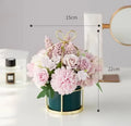 Ceramic Vase for Home Decor - Axyaa Desktop Ornament & Flower Pot