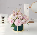 Ceramic Vase for Home Decor - Axyaa Desktop Ornament & Flower Pot