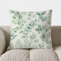 Axyaa Eucalyptus Leaf Pattern Throw Pillow Cover