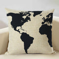 Axyaa Nautical Pattern Linen Cushion Cover 45x45cm for Home Sofa Decoration