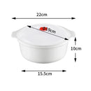Axyaa Round Microwave Steamer Lunch Box with Lid for Fresh Keeping, Buns, Noodles