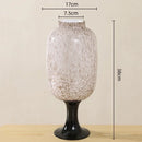 Axyaa Glass Vase with Dot Texture - Senior Art Bottle for Home Decoration