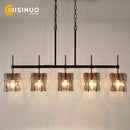 Axyaa Nordic Crystal Chandelier Three-Head Light Fixture for Bar Living Room