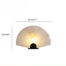 Axyaa Marble Fan Wall Lamp: Nordic Skipper Style for Living Room, Bedroom, Corridor