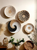 Axyaa Seagrass Wall Hanging Boho Home Decor Handmade Natural Art for Bedroom & Living Room