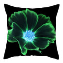 Axyaa Flower Printed Pillow Case - Decorative Polyester Cushion Cover - 45x45cm